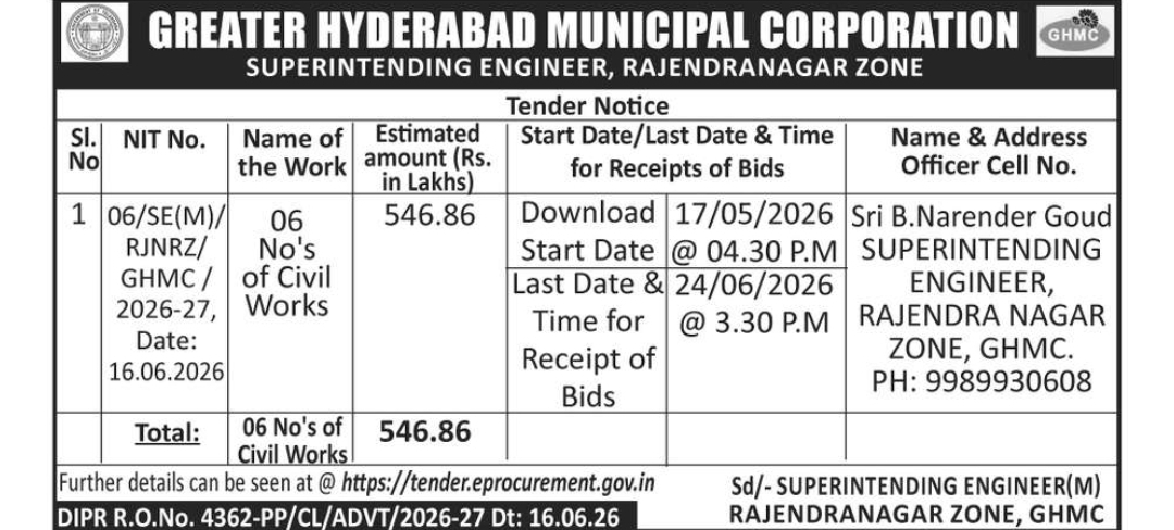 Tender Notice