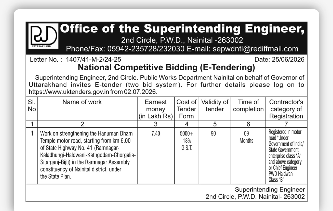 Tender Notice