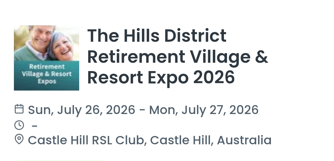 The Hills District Retirement Village & Resort Expo 2026
