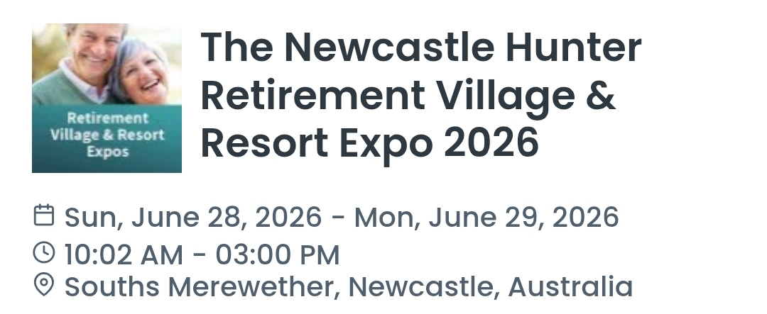 The Newcastle Hunter Retirement Village & Resort Expo 2026