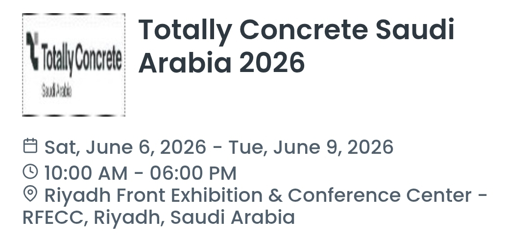 Totally Concrete Saudi Arabia 2026