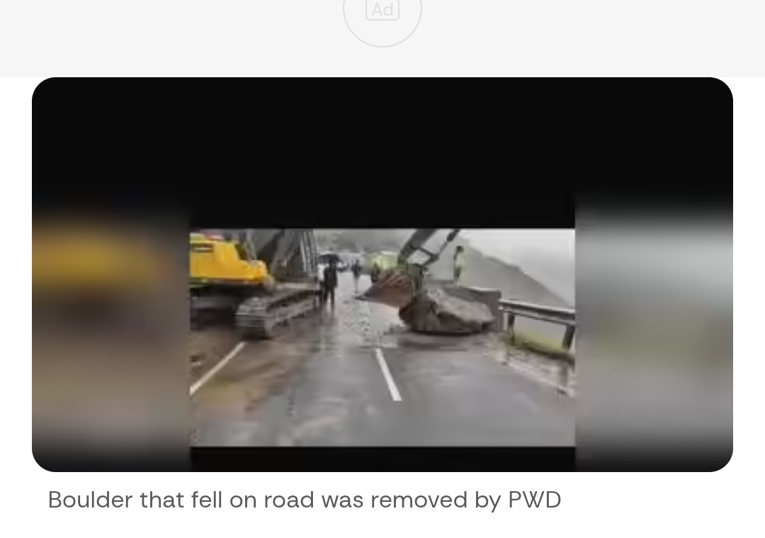 Traffic hit for six hours after boulder falls on Saptashrungi Gad road; PWD sounds caution for motorists