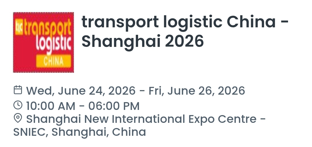 Transport logistic China - Shanghai 2026