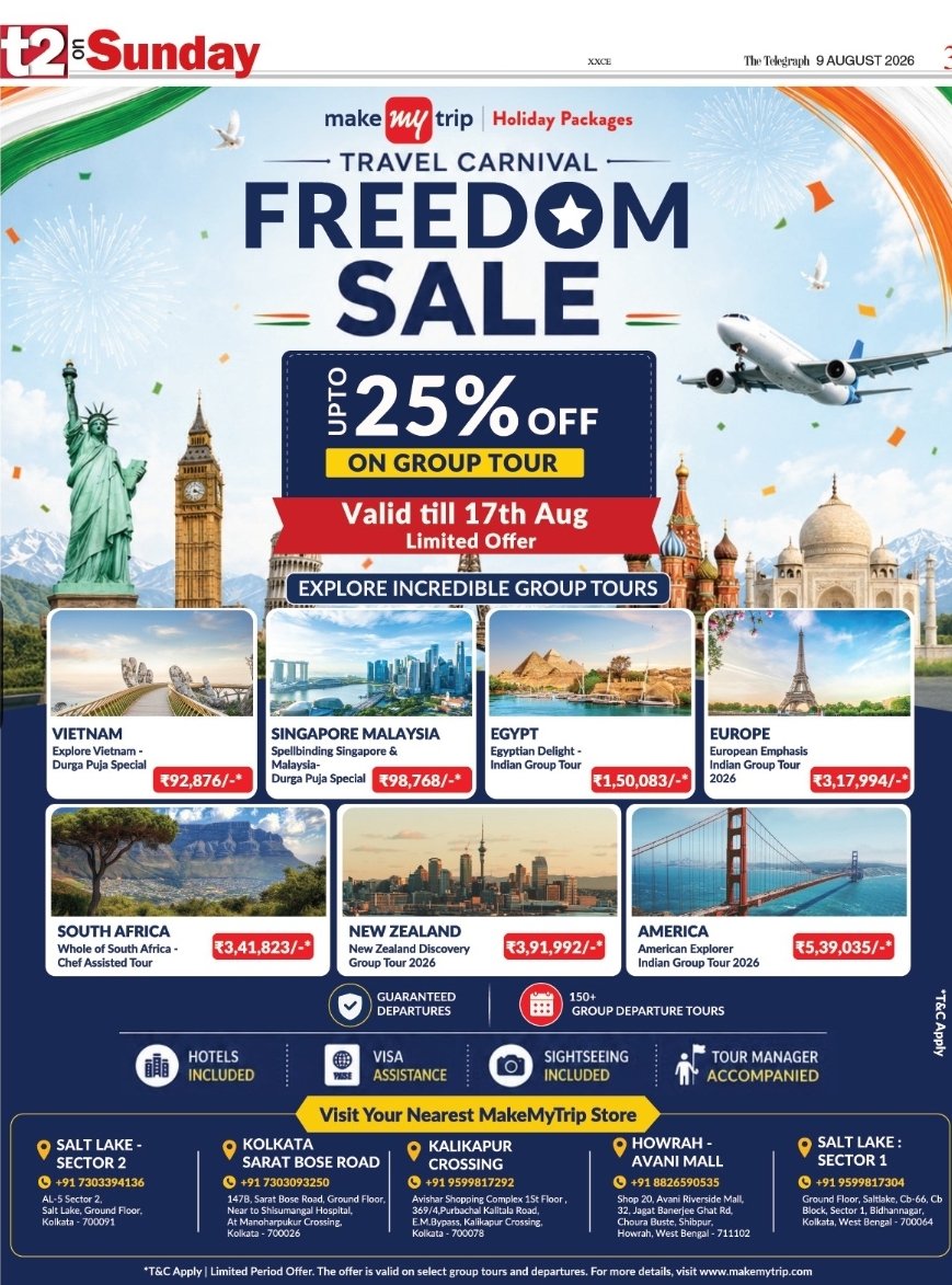 Travel Carnival Freedom Sale – MakeMyTrip Holiday Packages