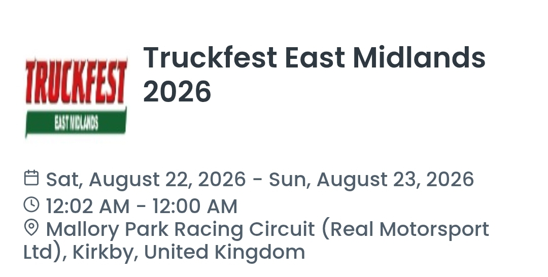 Truckfest East Midlands 2026