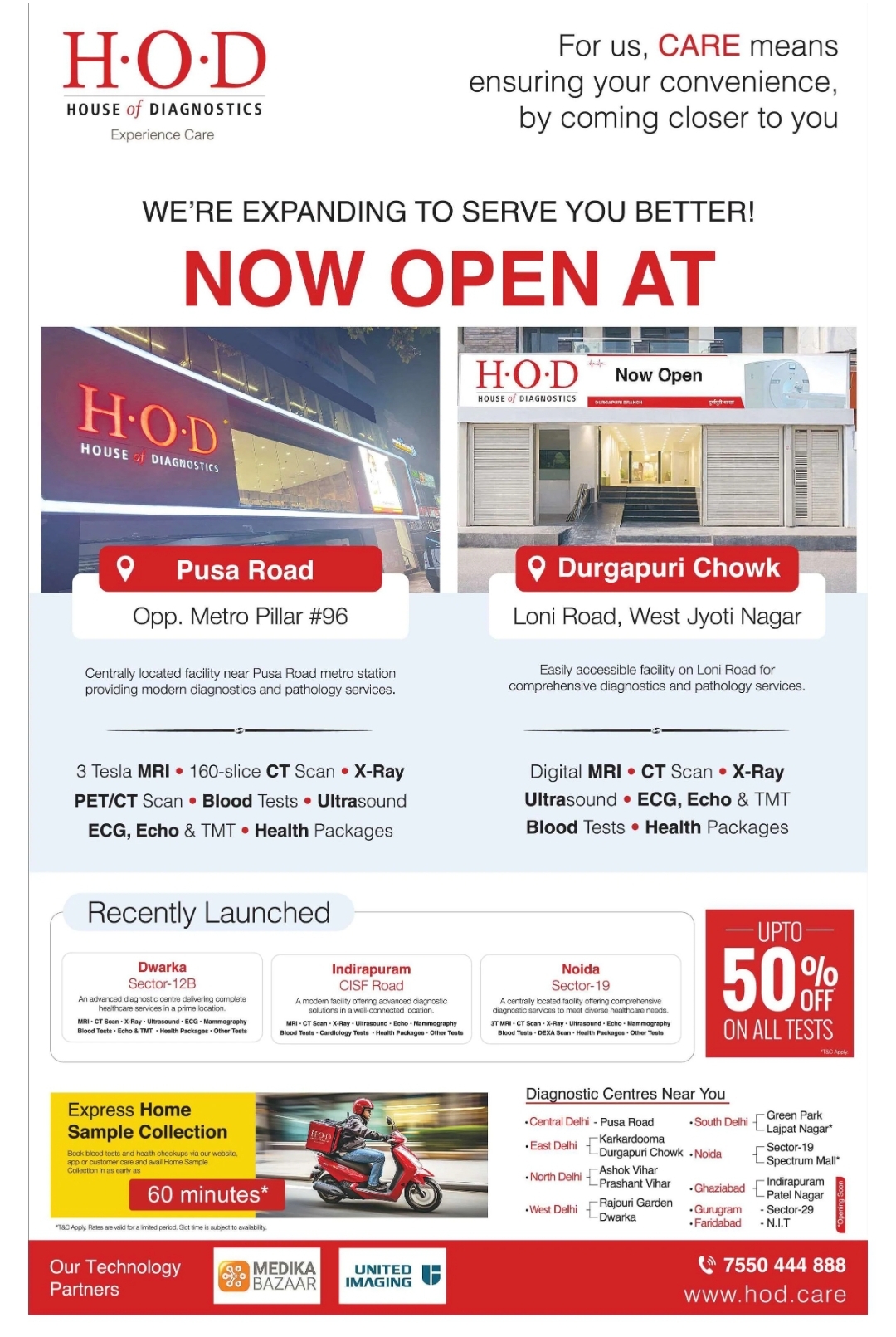 Up to 50% Off on Diagnostic Tests at House of Diagnostics Centres Across Delhi NCR