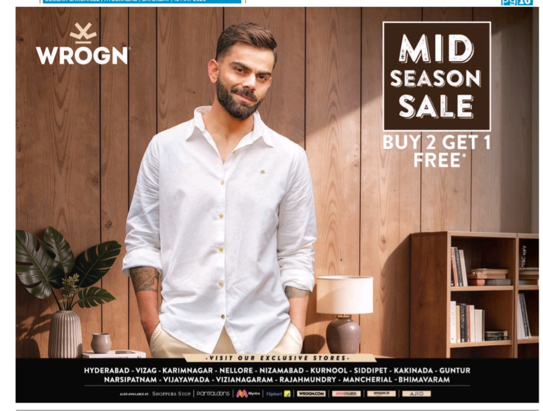 Upgrade your wardrobe with bold styles at the WROGN MID SEASON SALE 🔥