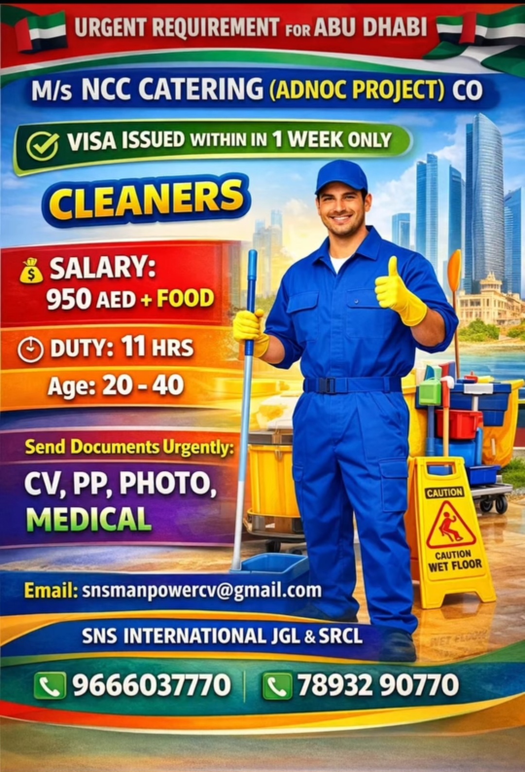 🚨 Urgent Hiring – Abu Dhabi