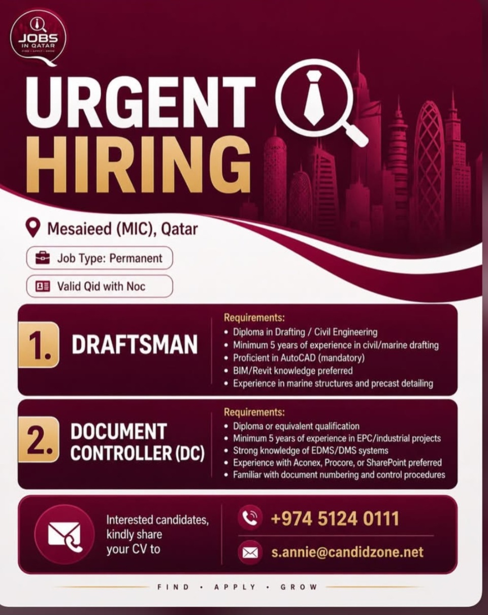 URGENT HIRING