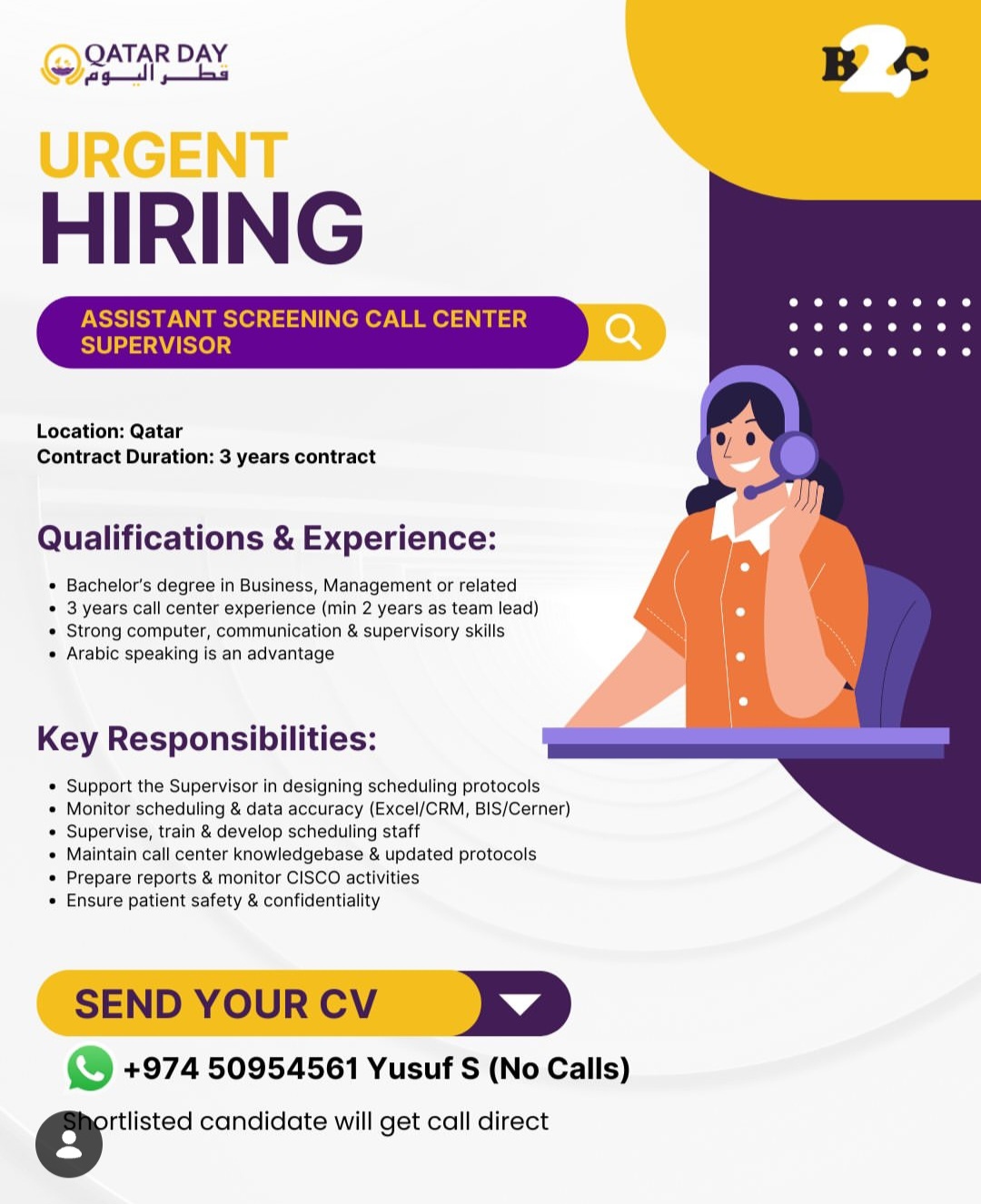 URGENT HIRING