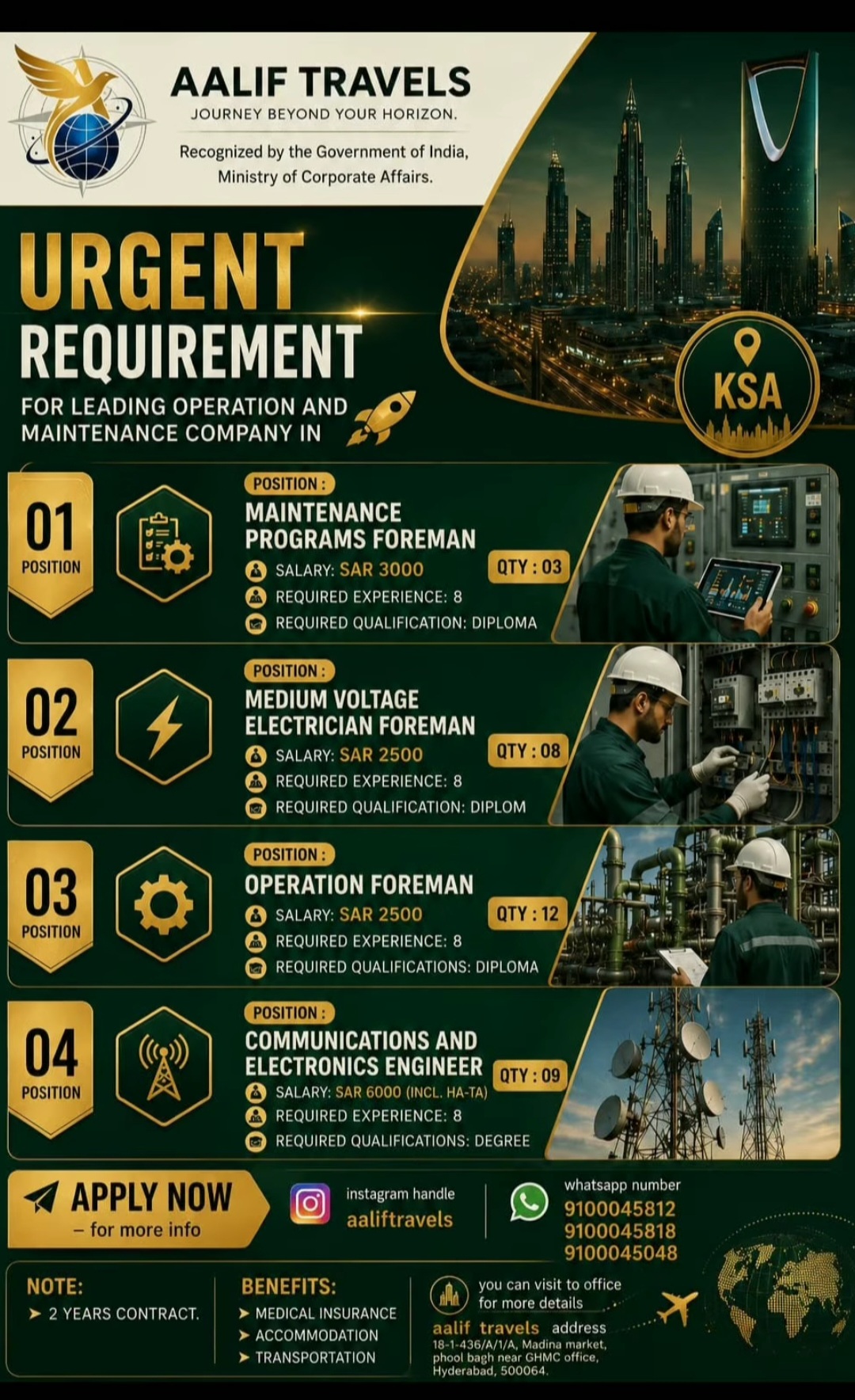 URGENT REQUIREMENT