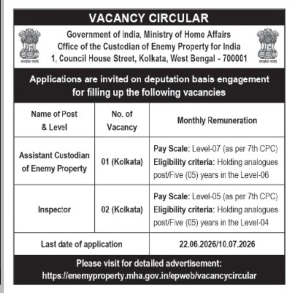 VACANCY CIRCULAR