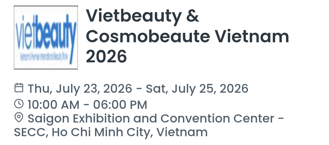 Vietbeauty & Cosmobeaute Vietnam 2026