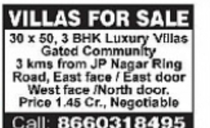 Villas for Sale in Saipur Junction, Mysuru