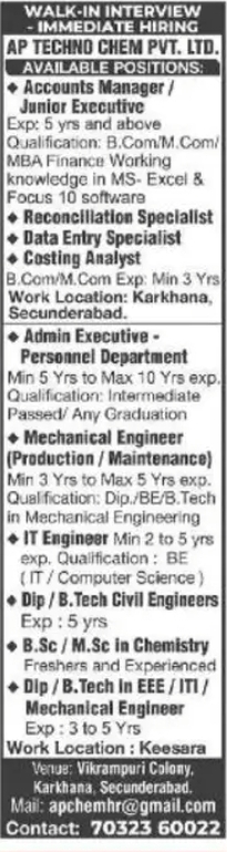 🚶‍♂️ WALK-IN INTERVIEW | IMMEDIATE HIRING 🚶‍♀️