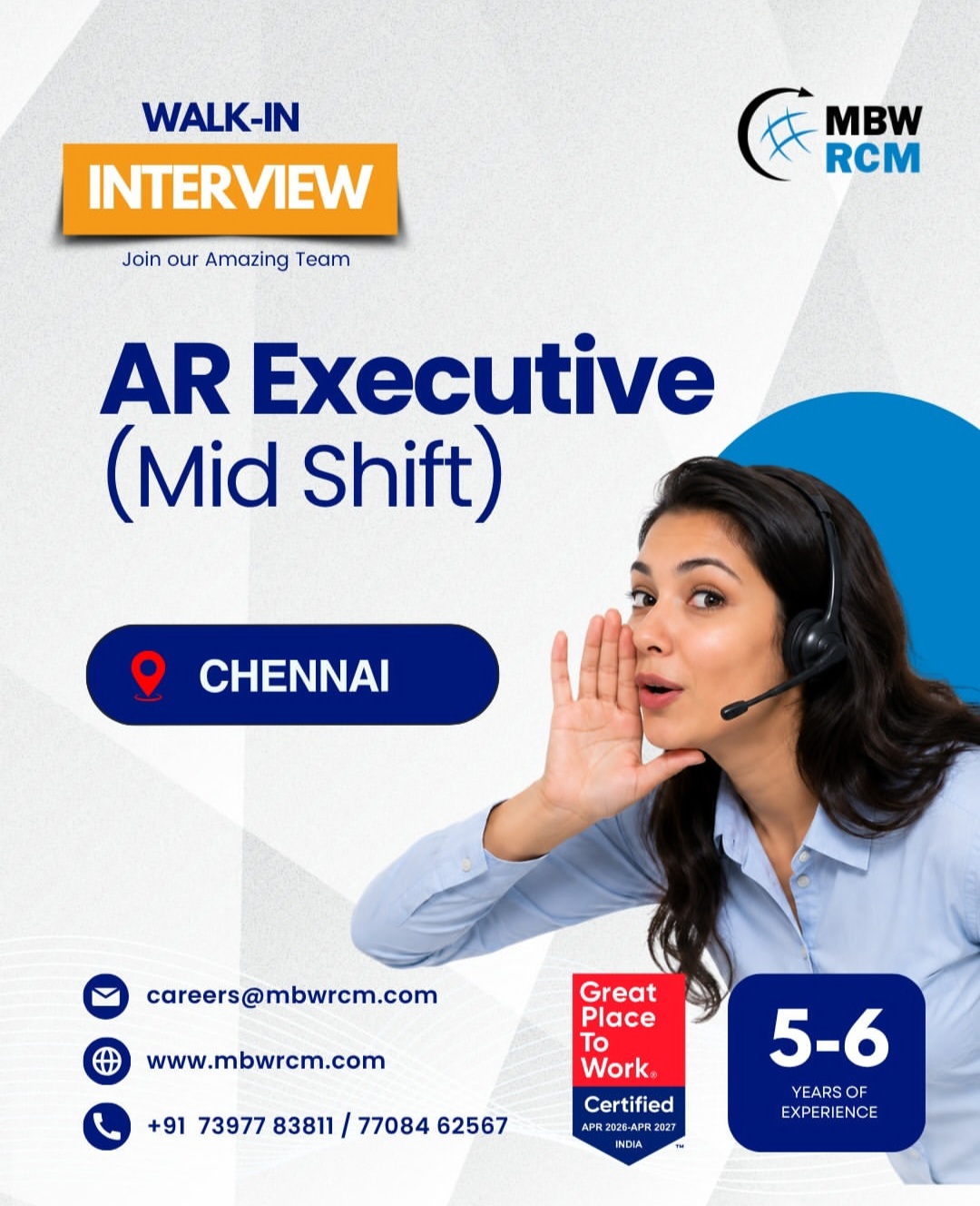 WALK-IN INTERVIEW