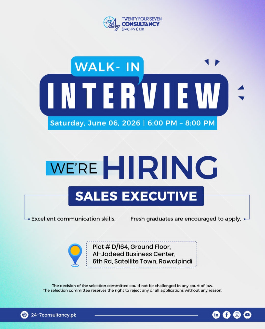 WALK-IN INTERVIEW