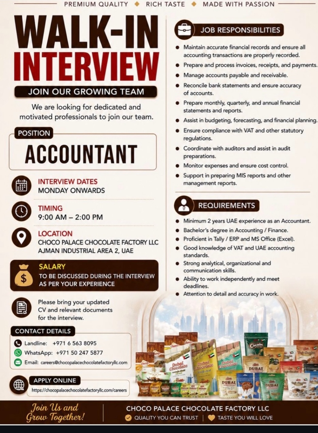 WALK-IN INTERVIEW