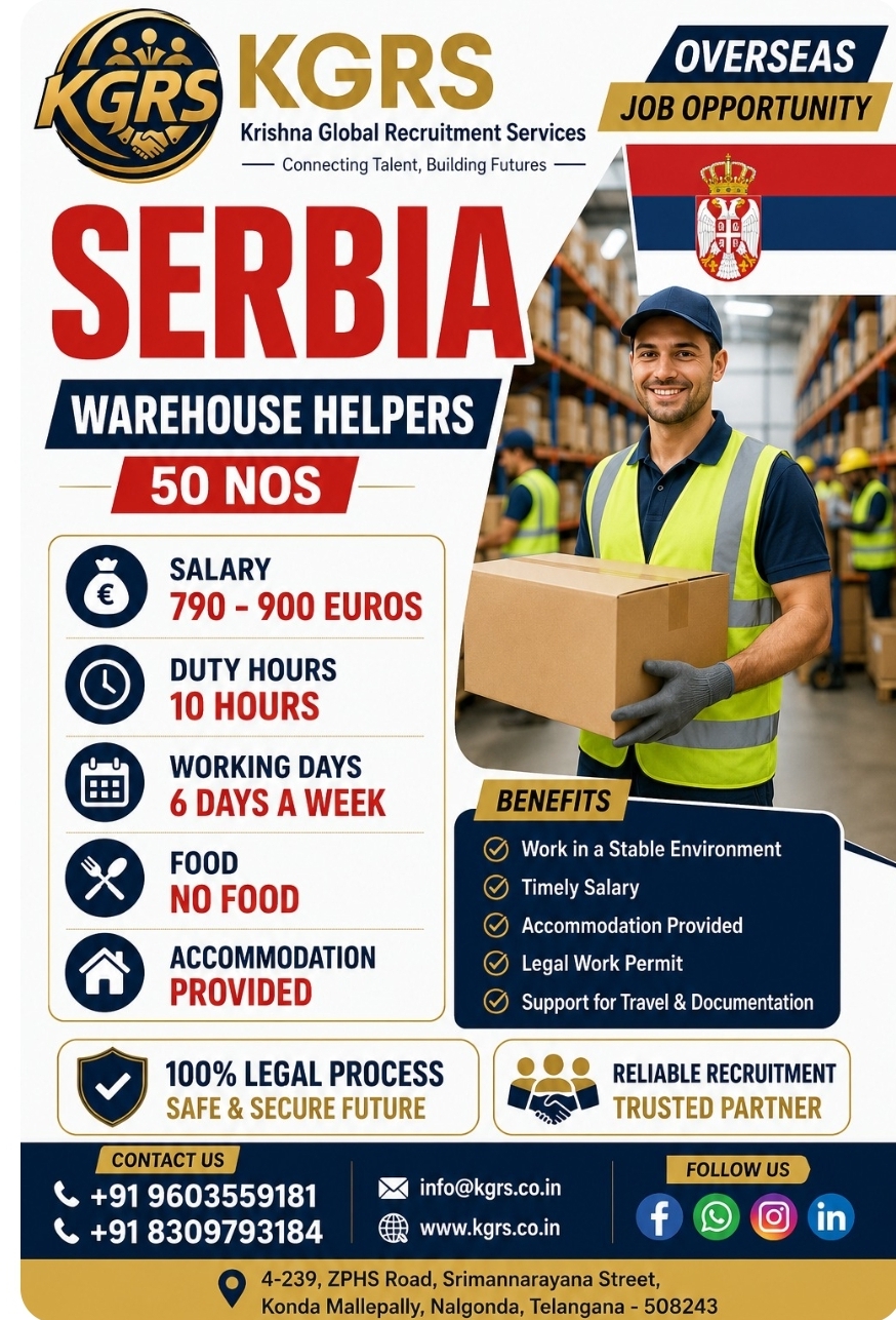 Warehouse Helper position in Serbia