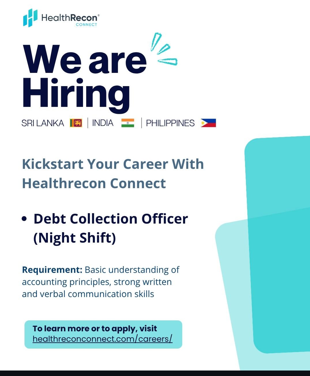 We are hiring across Sri Lanka, India, and the Philippines.