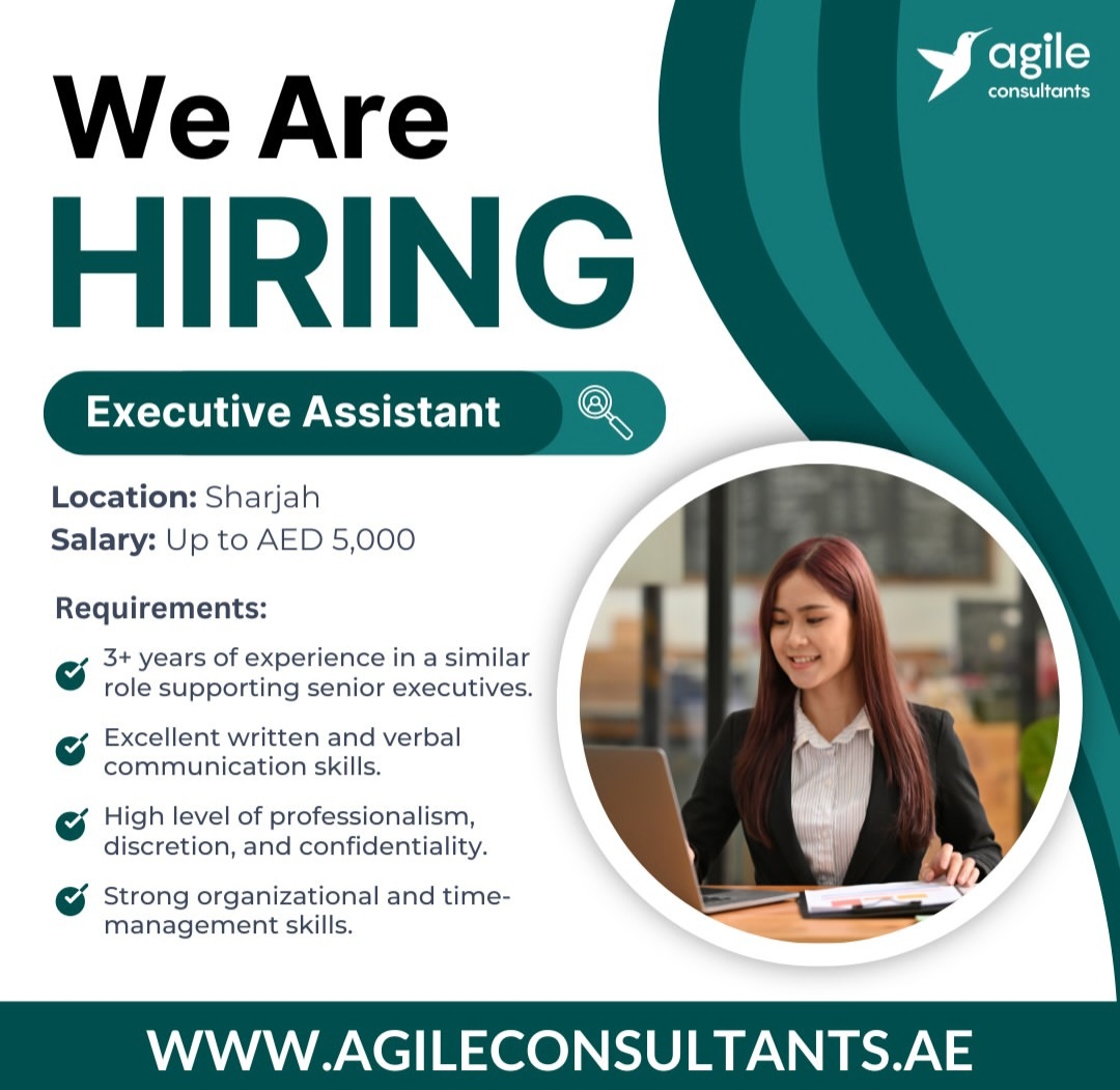 WE ARE HIRING  Executive Assistant