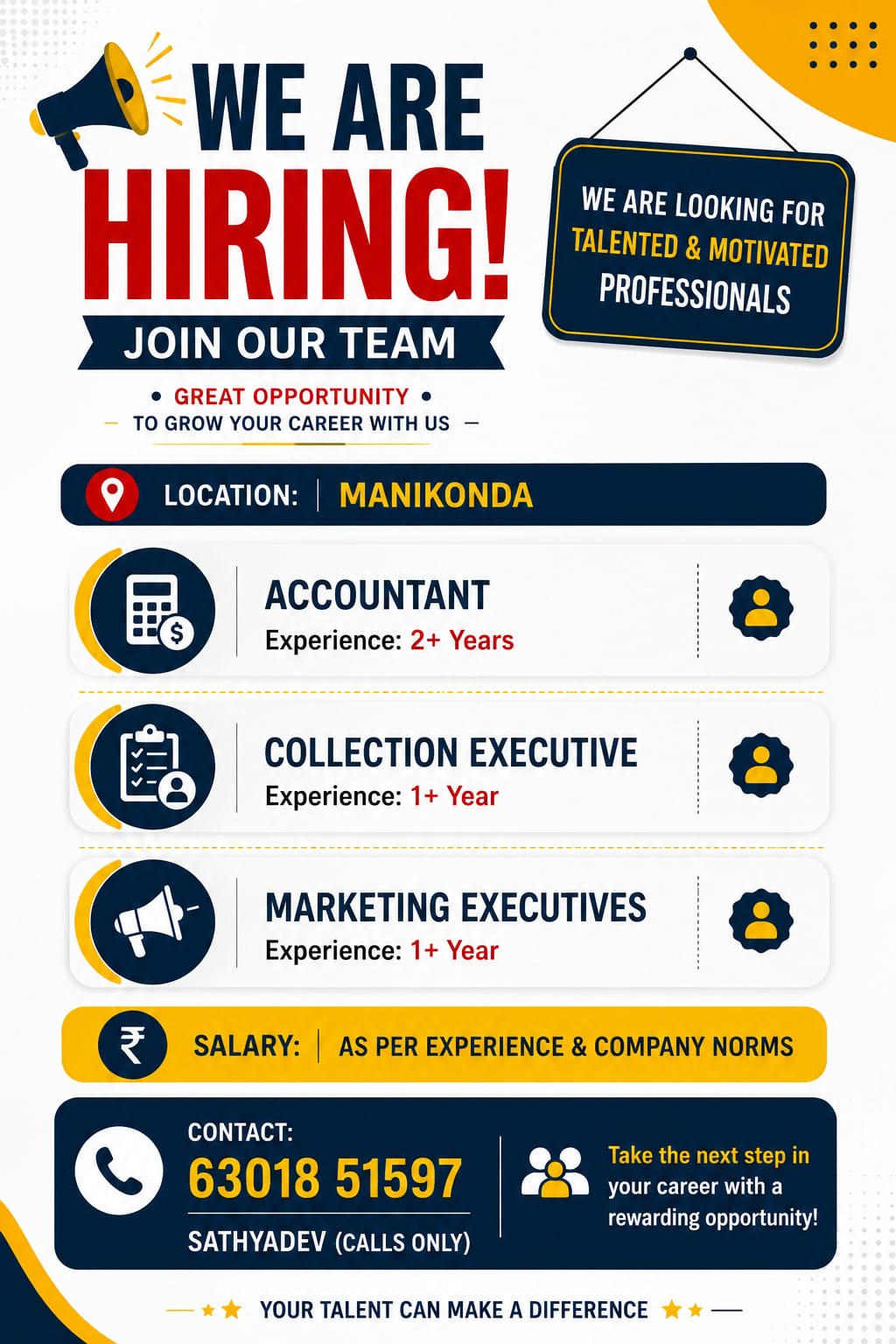 📢 WE ARE HIRING – JOIN OUR TEAM!