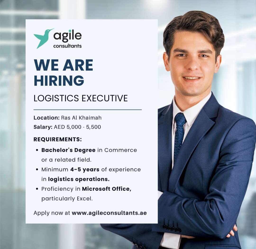 WE ARE HIRING  LOGISTICS EXECUTIVE