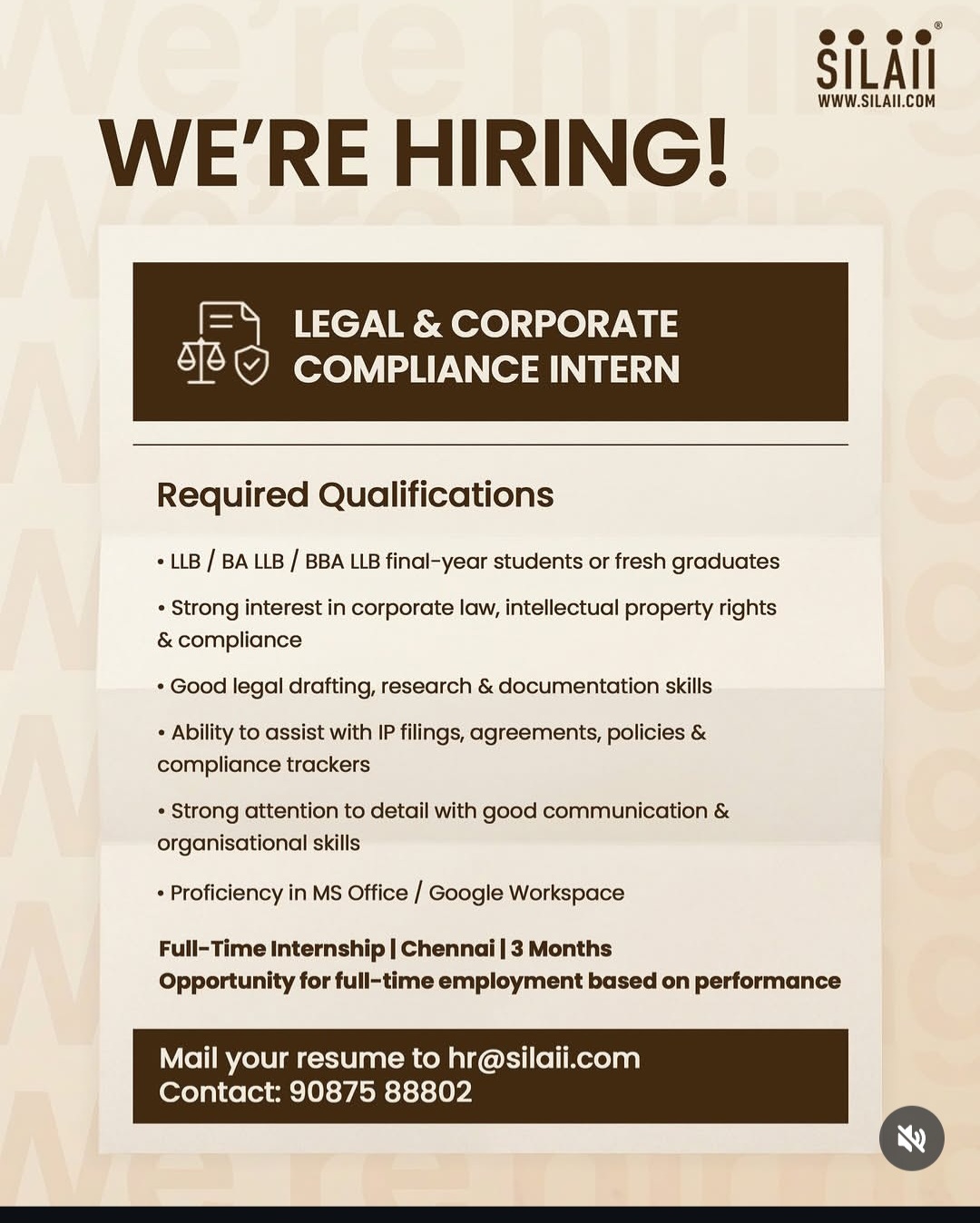 WE ARE HIRING