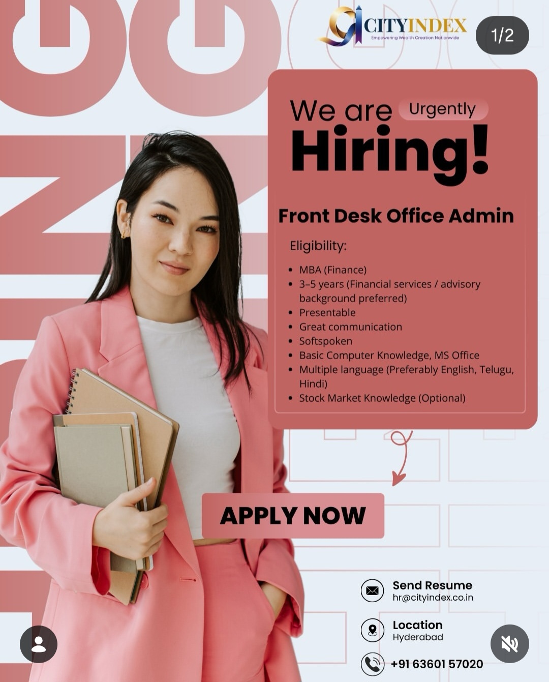 We Are Urgently Hiring!