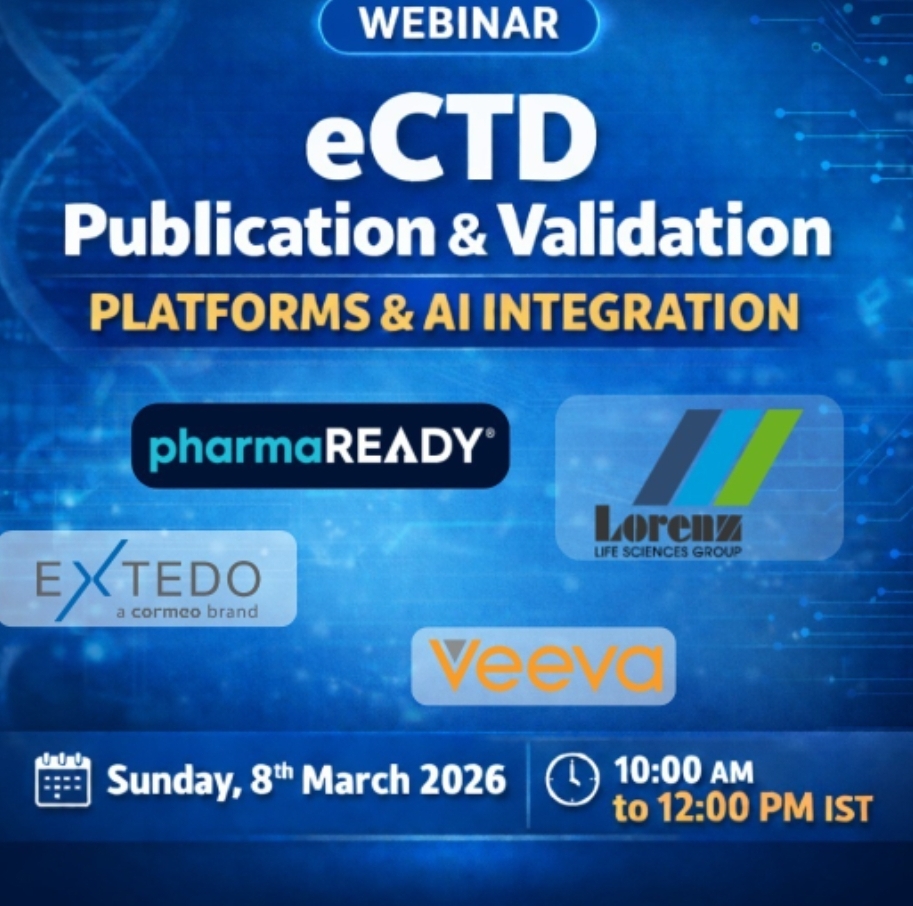 Webinar – eCTD Publication & Validation + AI Integration