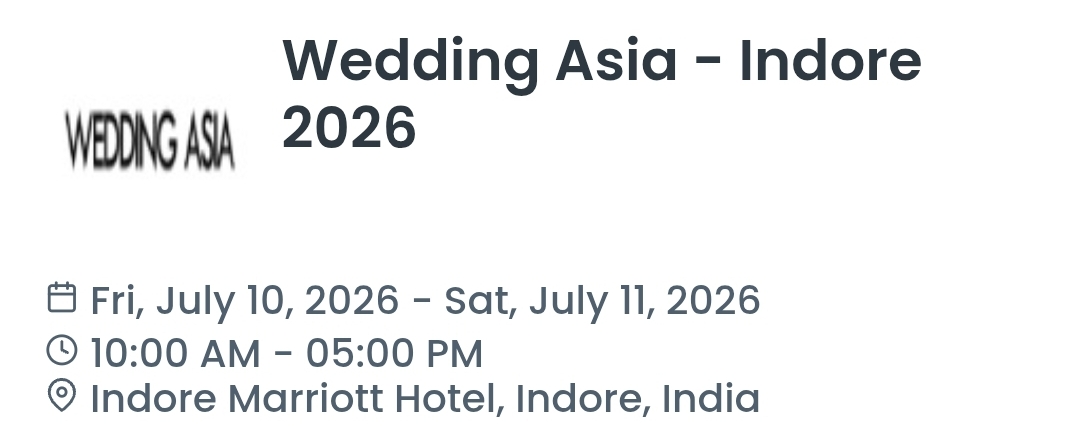 Wedding Asia - Indore 2026