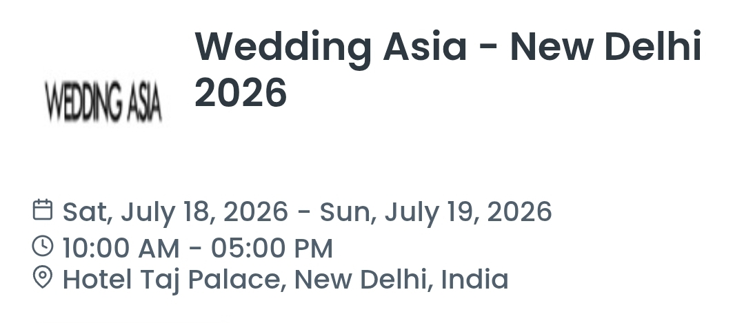 Wedding Asia - New Delhi 2026