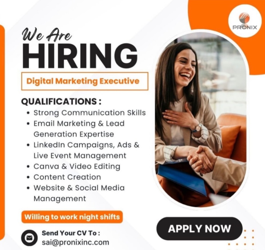 📢 We’re Hiring – Digital Marketing Executive