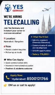 🚀 We’re Hiring: Telecalling