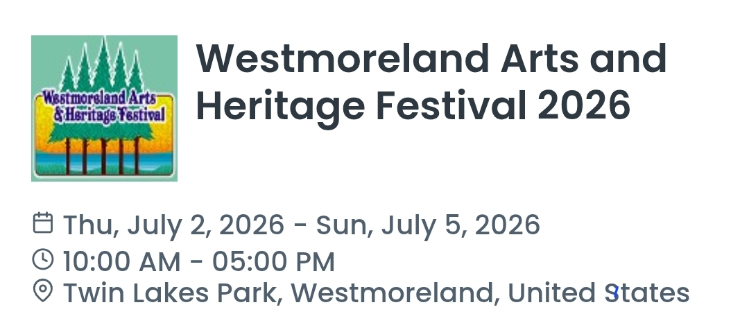 Westmoreland Arts and Heritage Festival 2026