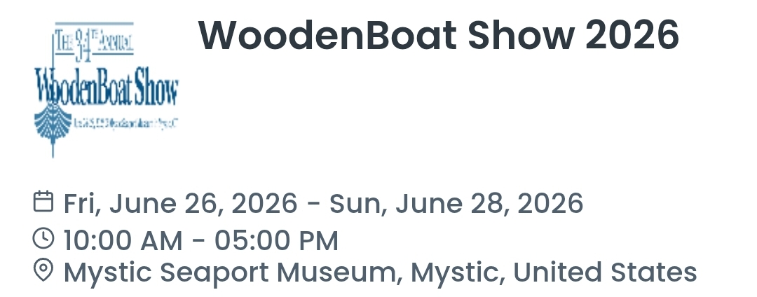 WoodenBoat Show 2026