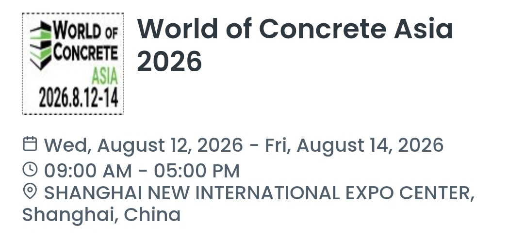 World of Concrete Asia 2026