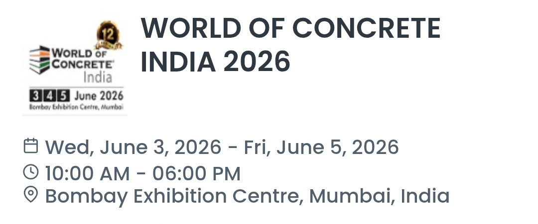 WORLD OF CONCRETE INDIA 2026