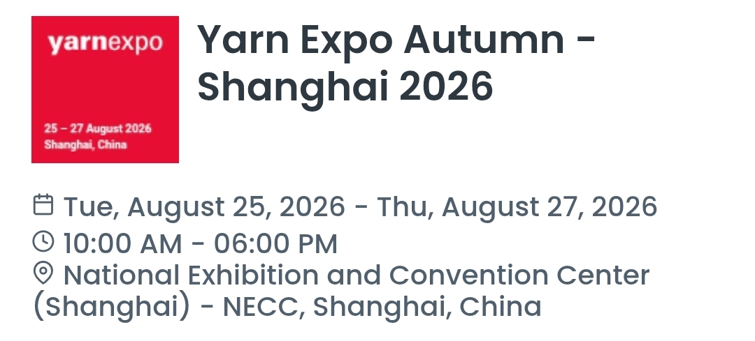Yarn Expo Autumn - Shanghai 2026