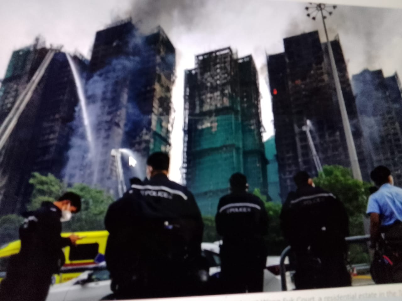 Fire in Hongkong Building