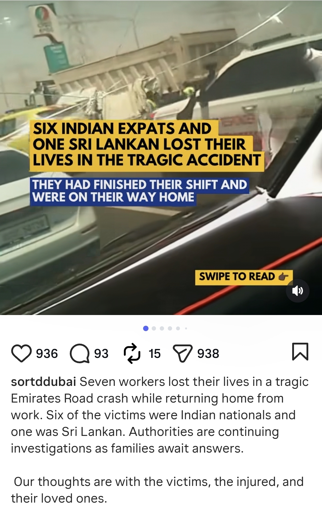 Road Accident Dubai