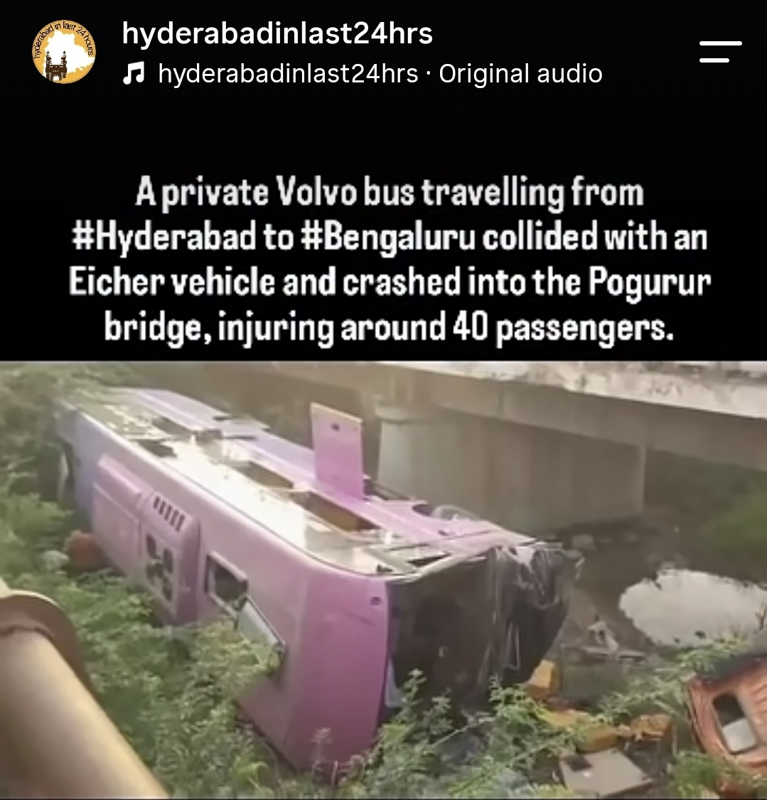 Travels Bus collision at AP
