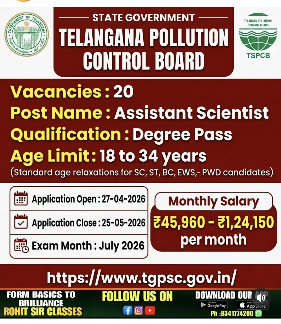 Vacancies for Assistant Scientists