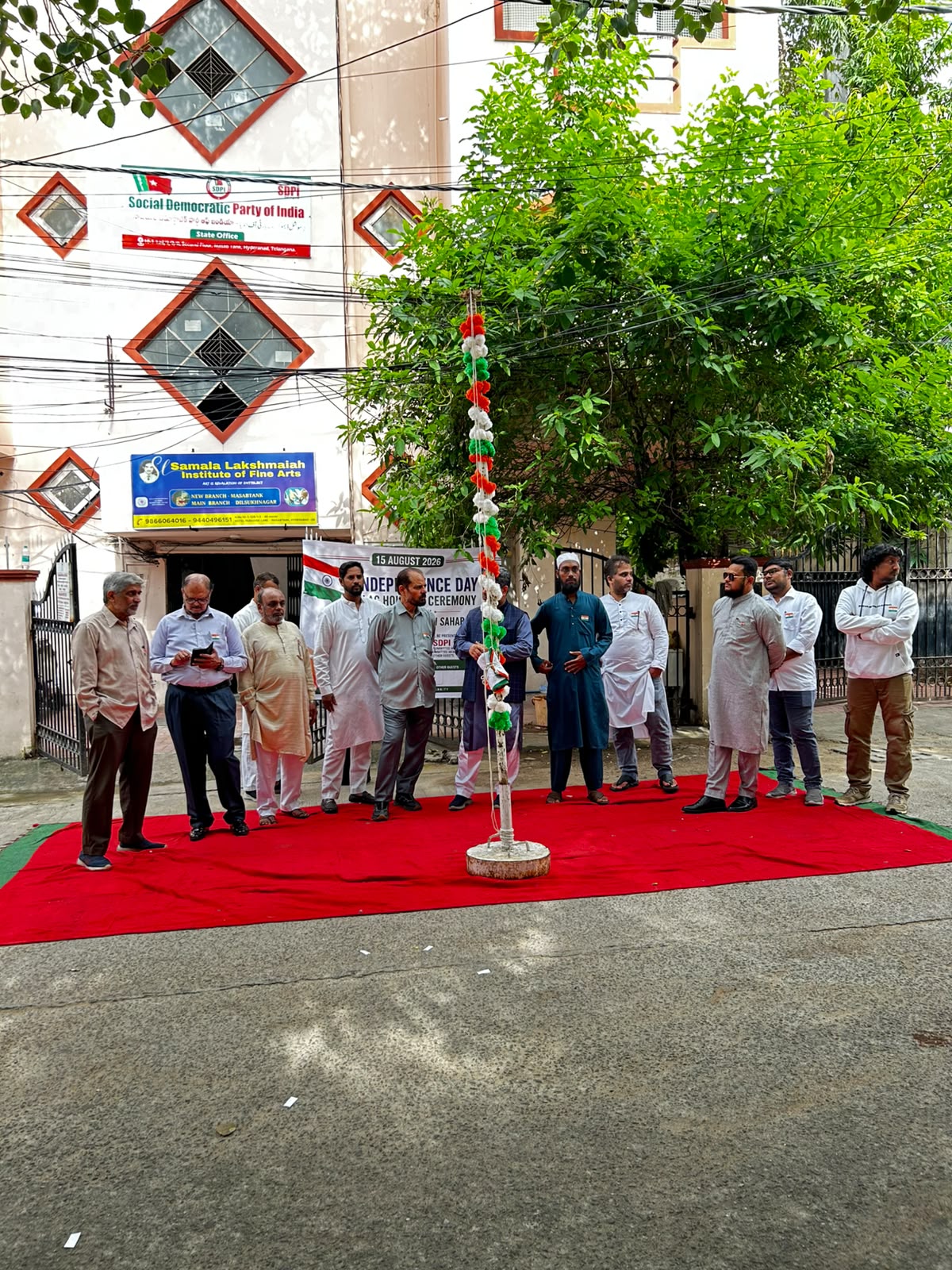 Independence day celebration by SDPI Hyderabad