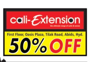 50% on cali- extension