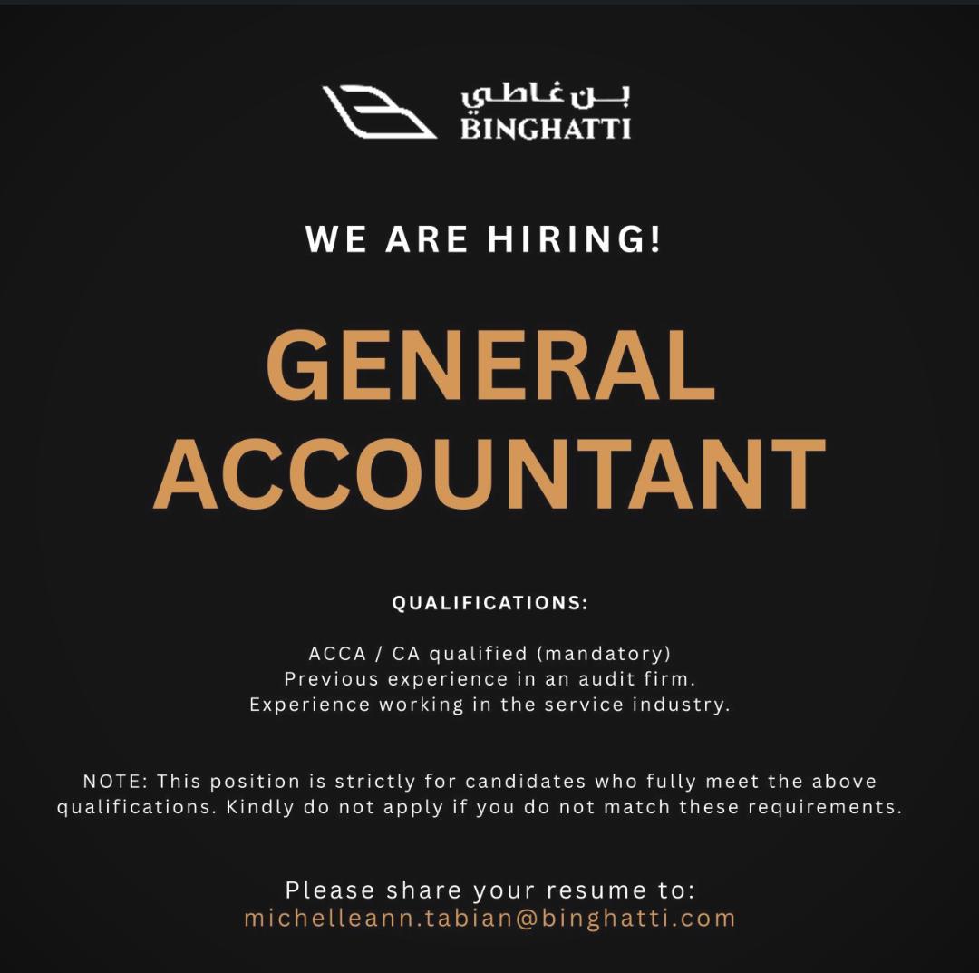 Accountant required in UAE