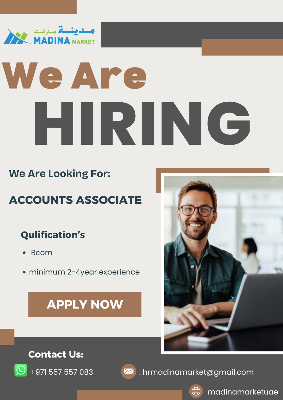 Accounts Associate required in UAE
