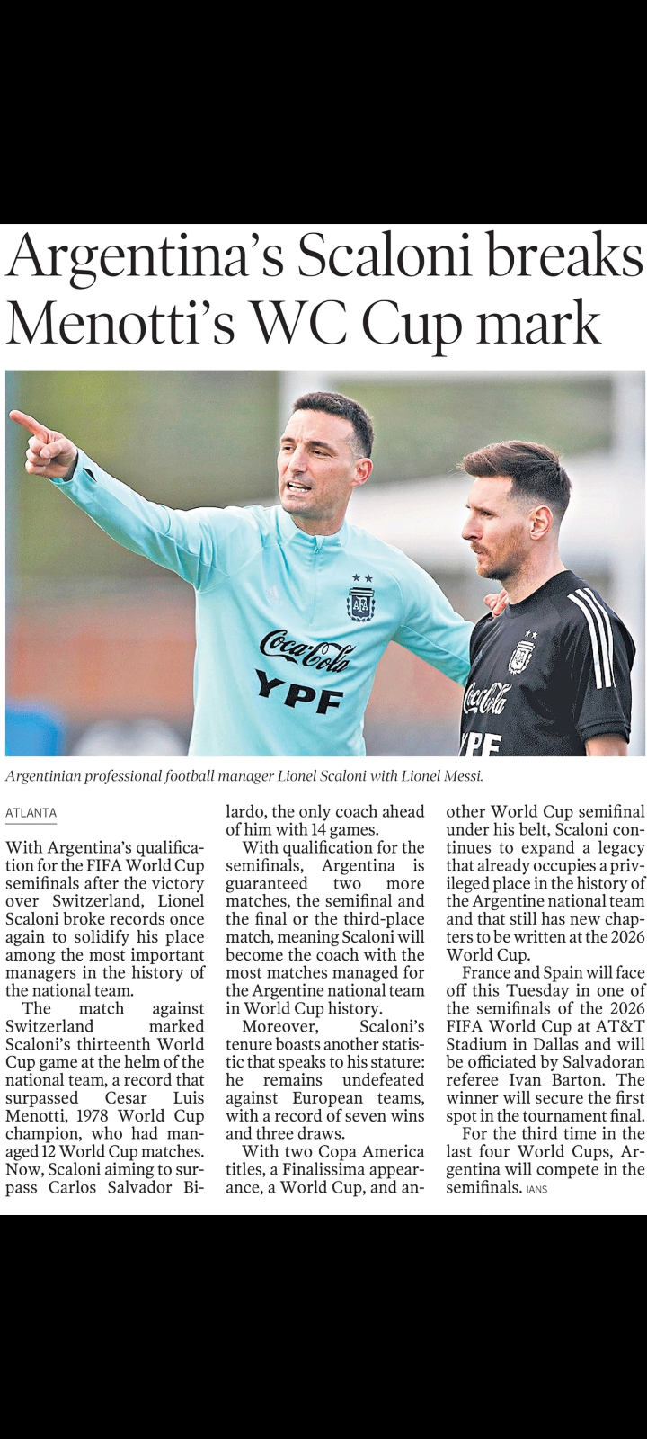 ⚽ Argentina’s Scaloni Breaks Menotti’s World Cup Record ⚽