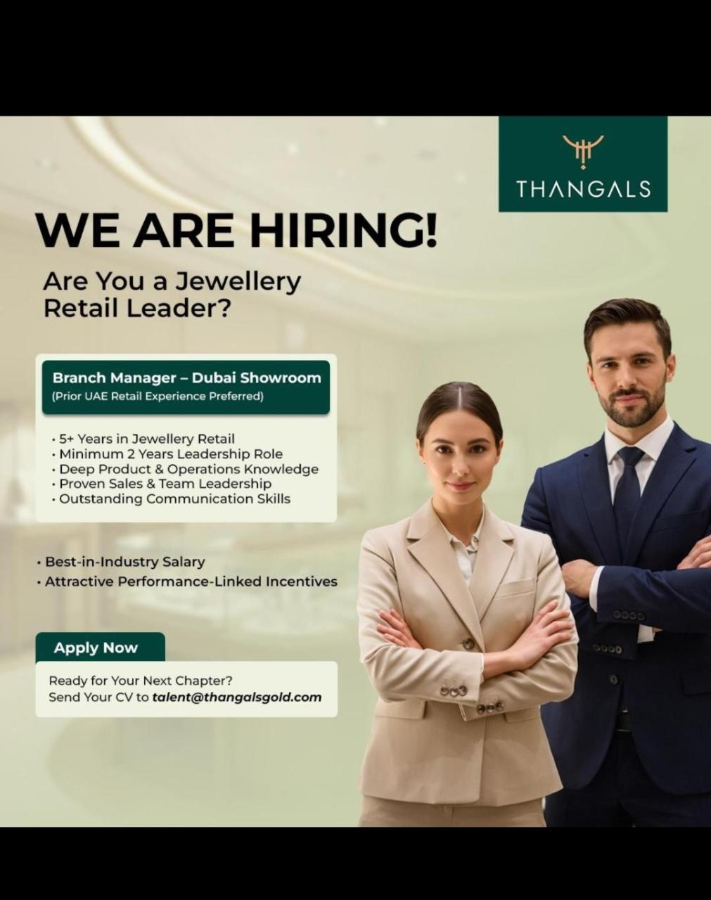 Branch Manager required in Dubai