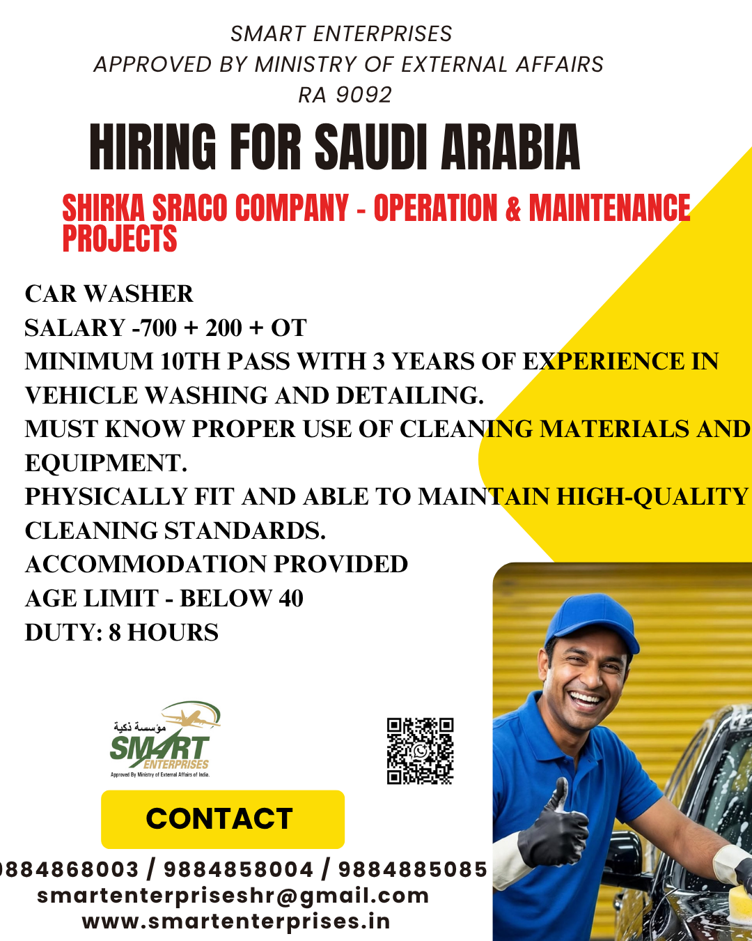 Car Washers Required in Saudi Arabia 🚗🇸🇦